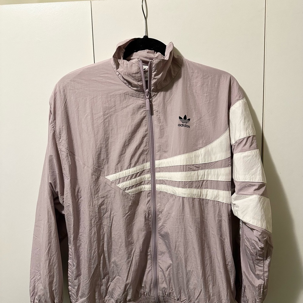 Purple Adidas Windbreaker